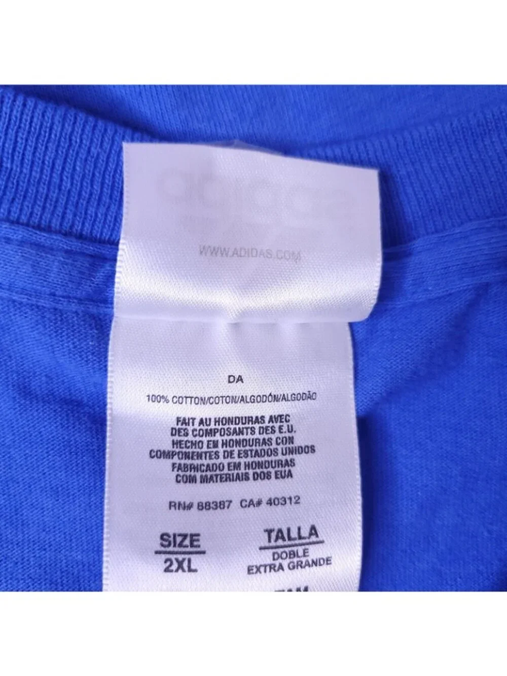 Adidas UCLA Recreation Blue Long Sleeve Shirt 2XL Cotton Casual Crewneck